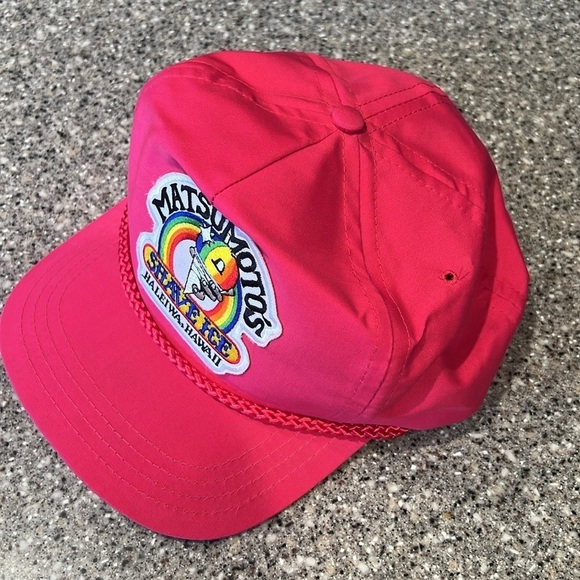 Matsumoto\'s Shave Ice Hawaii Pink Adjustable Trucker Hat main image 7